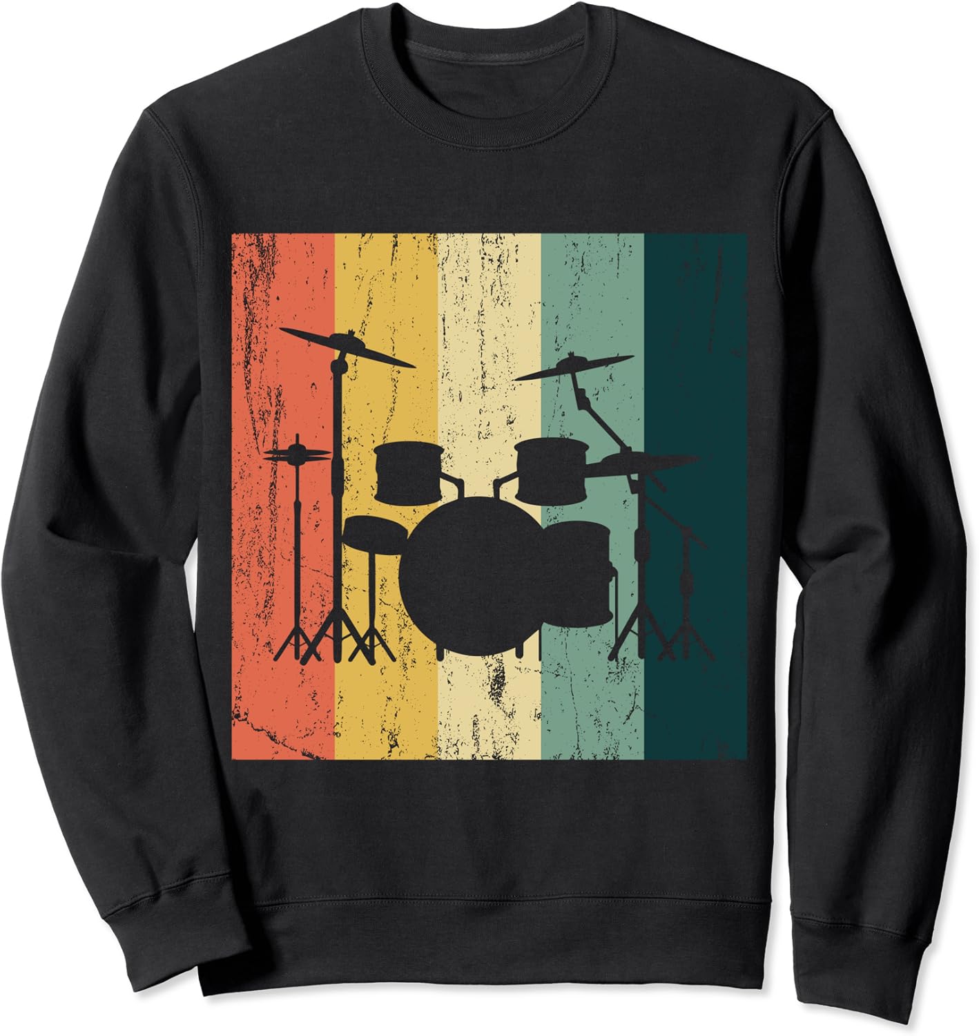Drummer Apparel Vintage Drummer Gifts Drums Sweatshirt Amazon.co.uk